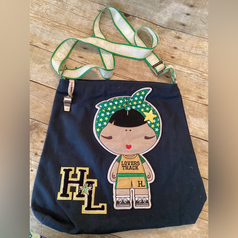 Harajuku Lovers Crossbody Bag - Y2K Gwen Stefani Streetwear, Adjustable Strap